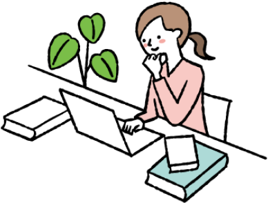 企業内WEBデザイナーのイラスト